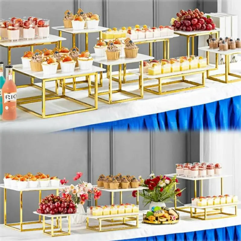 Wedding Dessert Table Display Rack Cake Stand Buffet Candy Bar Banquet Tea Break Props Stage Cupcake Juice Drinks Holder 12-26pc