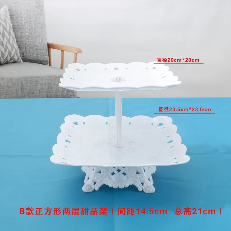 Cake Stand Birthday Cake Rack Display Cupcake Holder Snack Fruit Plate Wedding Party Tray Dessert Table Decoration Kitchen Tools