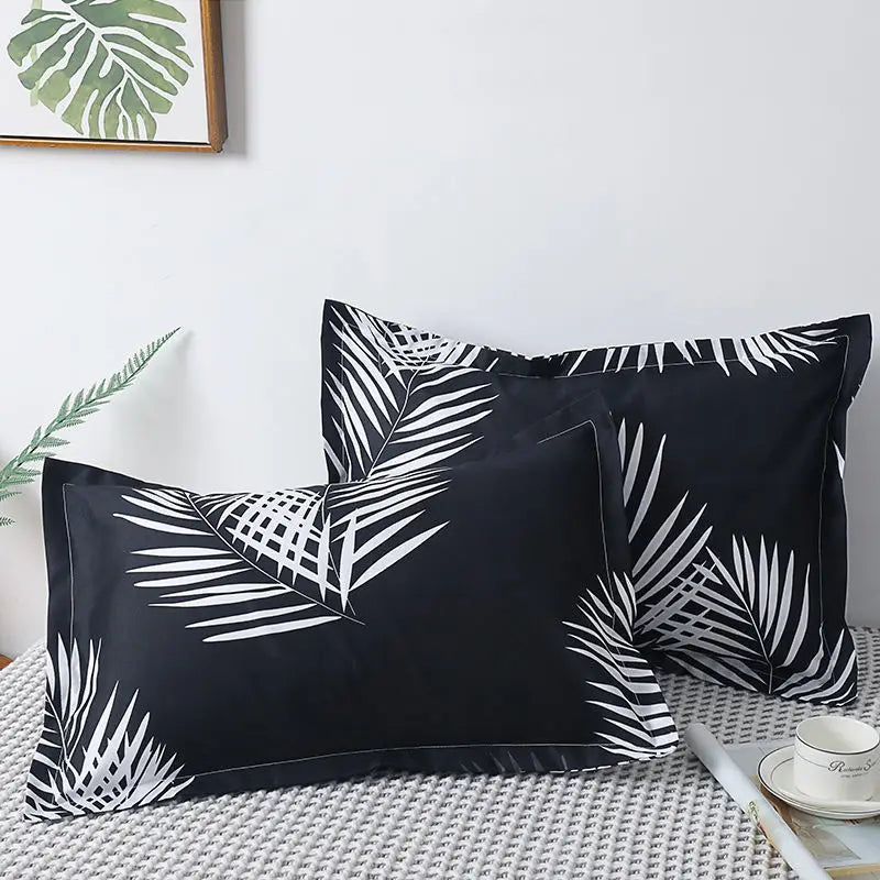 Printed Pillow Case Throw 40x60cm Simple Soft Cozy Skin-friendly Students Bedroom Cover Washable Home Household  Fashion