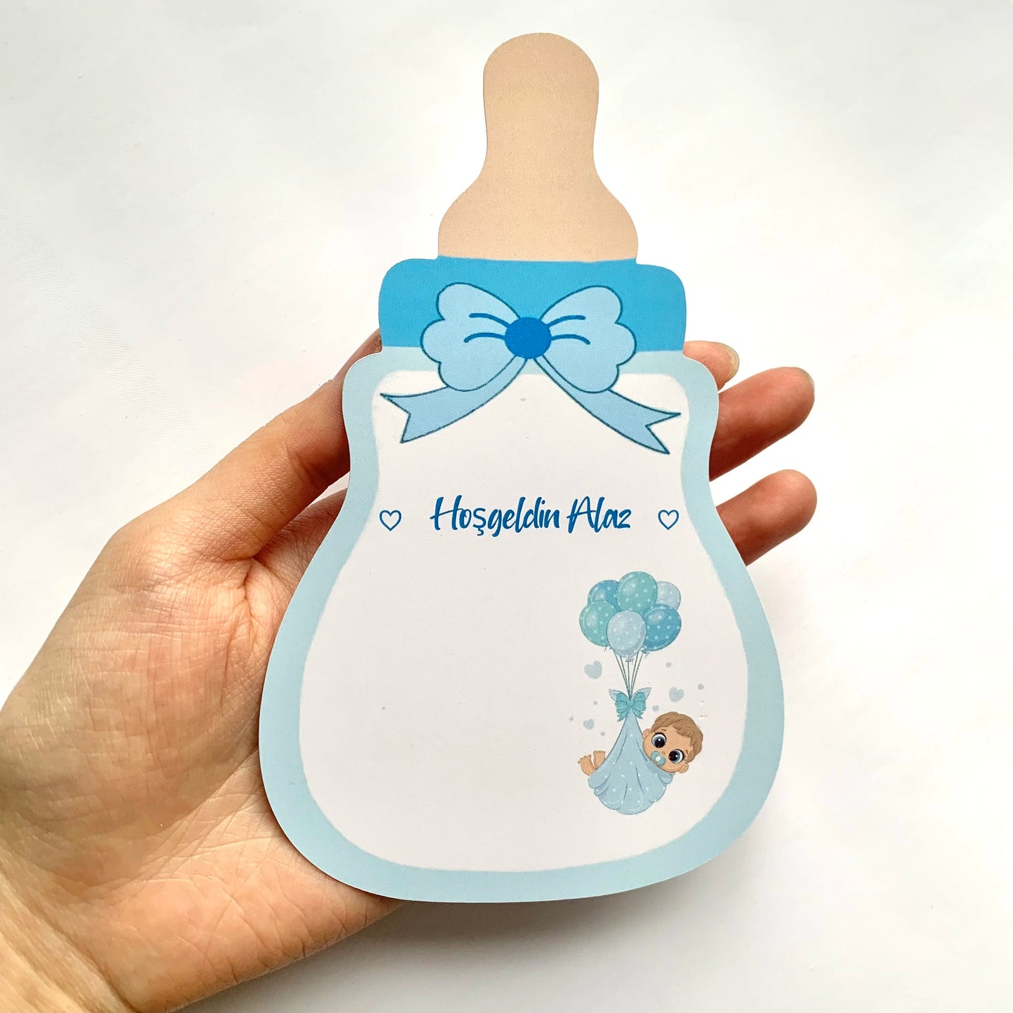 Custom Baby Shower Gift Card For Guests Candy Baptism Invitation Boy Girl Birthday Party Decoration Gender Reveal Supplies DIY