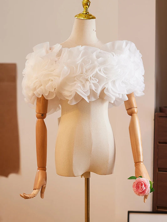 New wine ivory black wedding bridal prom dress Shawl Performance wrap DIY
