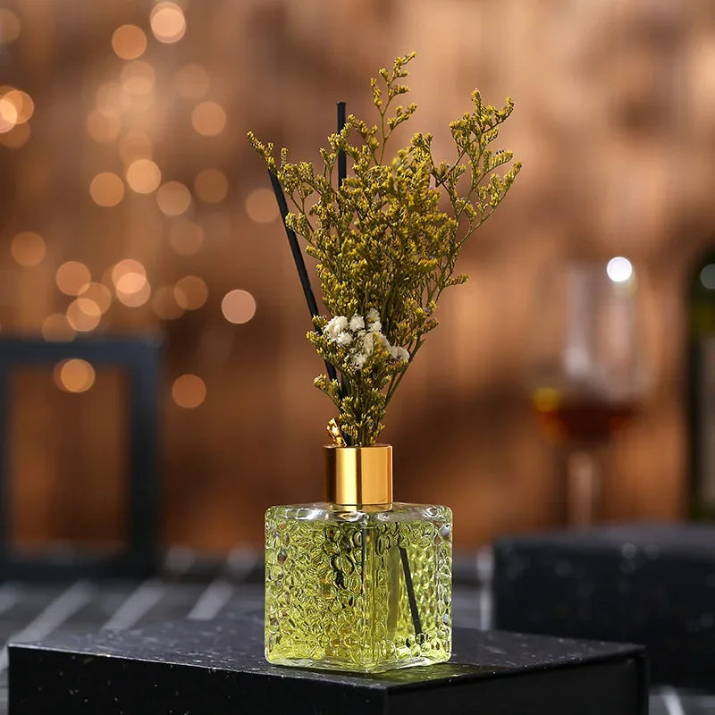 Dried flower reed diffuse air freshener office home fragrance toilet fragrance 80ml