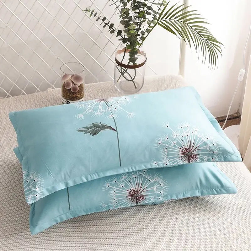 Printed Pillow Case Throw 40x60cm Simple Soft Cozy Skin-friendly Students Bedroom Cover Washable Home Household  Fashion