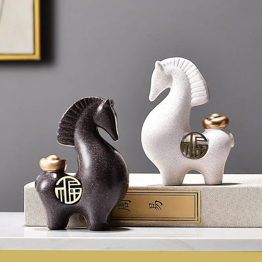 Luxury Ceramic Horse Decor – Modern Gift Piece