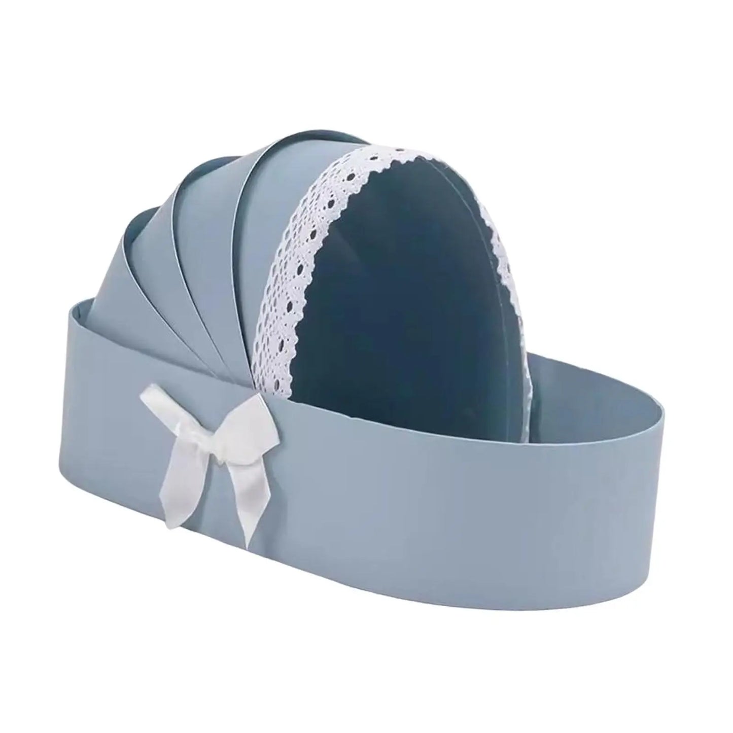 Baby Shower Box Flower Box Ornaments for Flower Sweet Home Decor Flower Packing Box Cradle Floral Basket Presents Wrapping Bag
