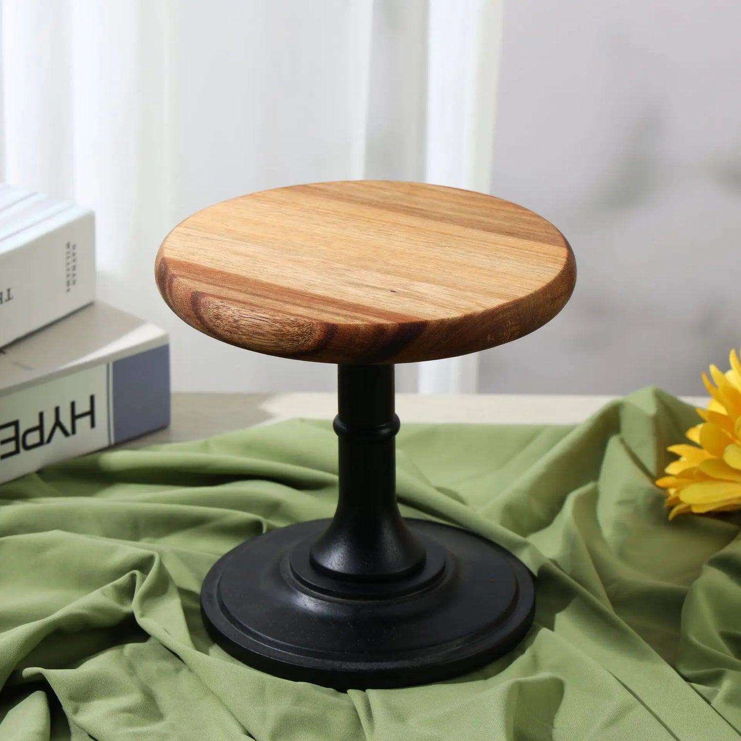 Wooden Tall Tray Dessert Table Dry Fruit Plate Afternoon Tea Snack Cake Plate Display Stand