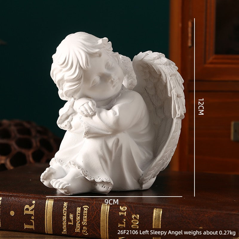 Angel Portrait Sculpture Resin Scandinavian Living Room Decoration