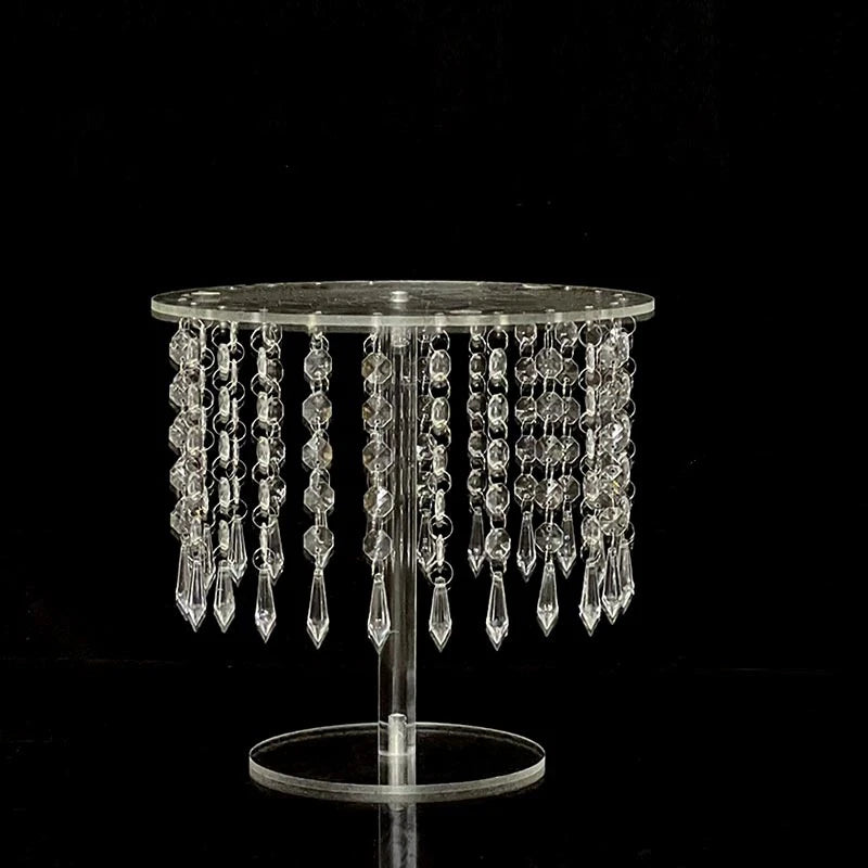 Acrylic Cake Stand Wedding Table Centerpiece Cup Cake Display Shelf Crystal Road Lead For Event Party Decoration