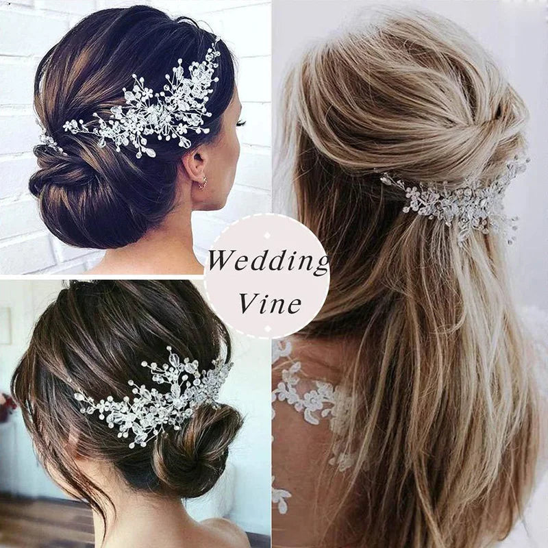 Crystal Wedding Hair Combs Miraculous Women Headbands Accessories Flower Bridal Headpiece Clip Bride Jewelry Gift