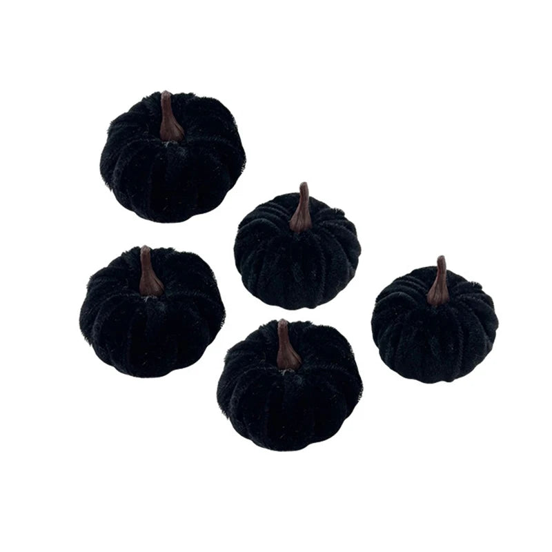 Mini Halloween Pumpkin Decor Set – 5 Pieces