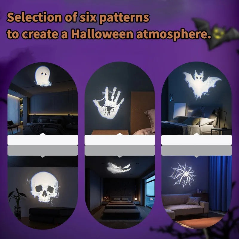 Halloween Ghost & Skull LED Projector Light