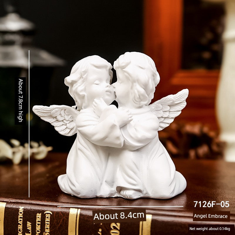 Angel Portrait Sculpture Resin Scandinavian Living Room Decoration
