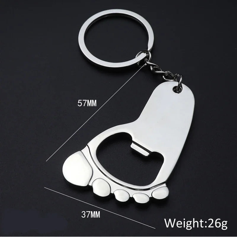 Personalized Baby Foot Favor – Custom Bottle Opener Keychain