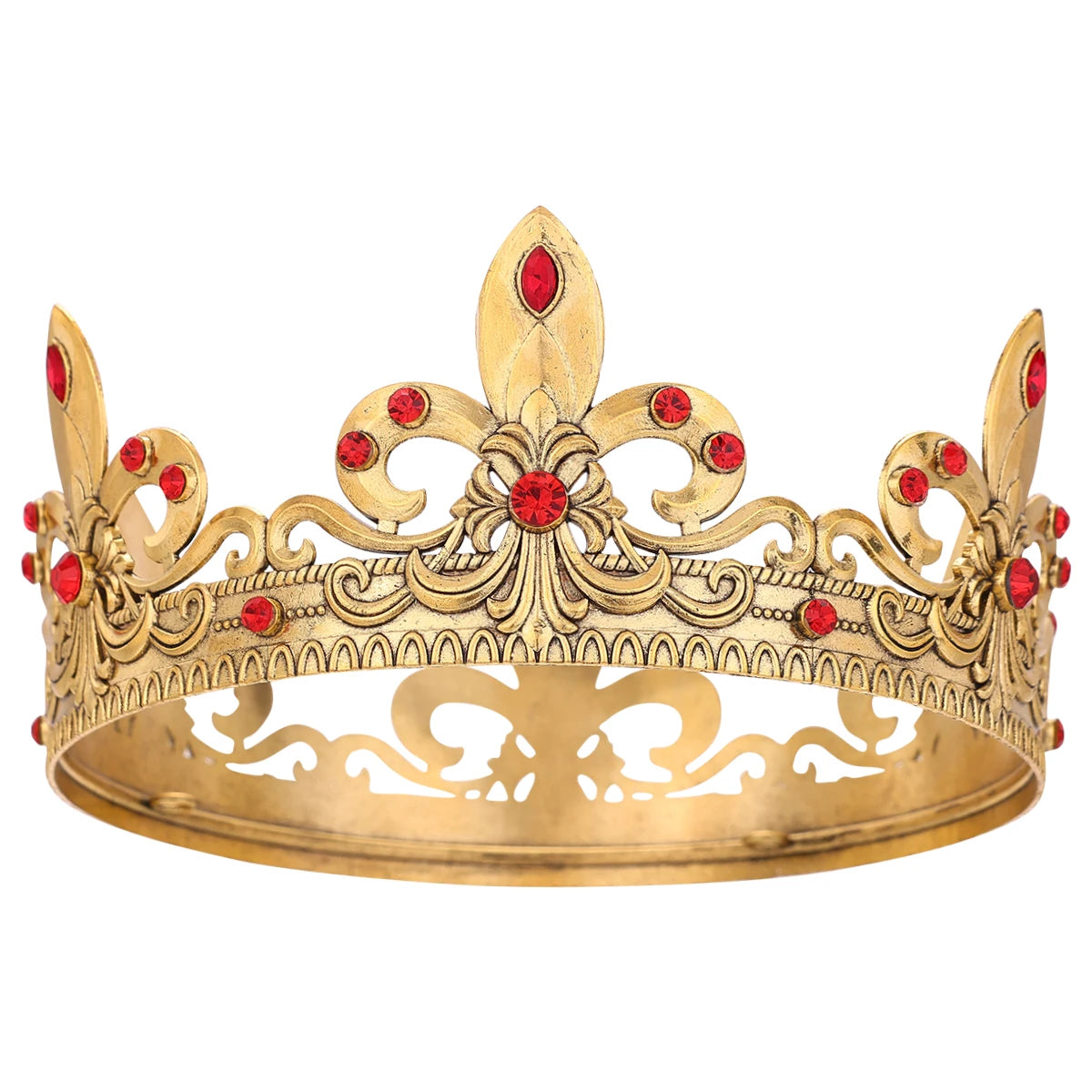 Baroque Vintage Crystal Rhinestone Tiaras And Crowns For Women Bride Queen King Diadems Wedding Hair Accessories Party Pageant