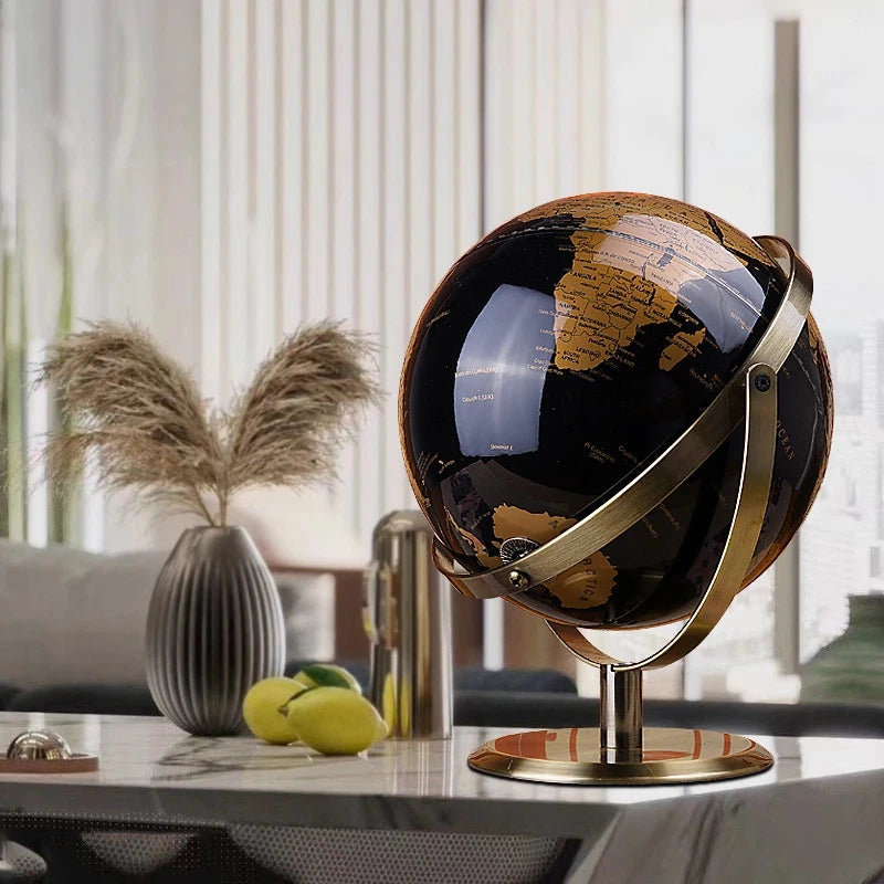 Modern Luxury Metal Globe – Statement Office & Study Décor