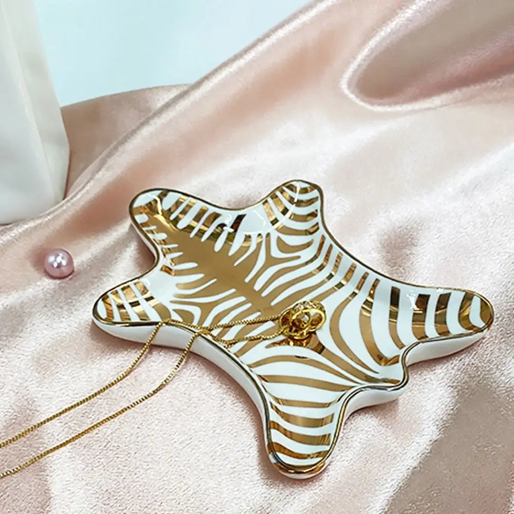 Ceramic Jewelry Tray Creative Portable Bathroom Storage Tray Simple Multi-Function Storage Plate Cosmetics
