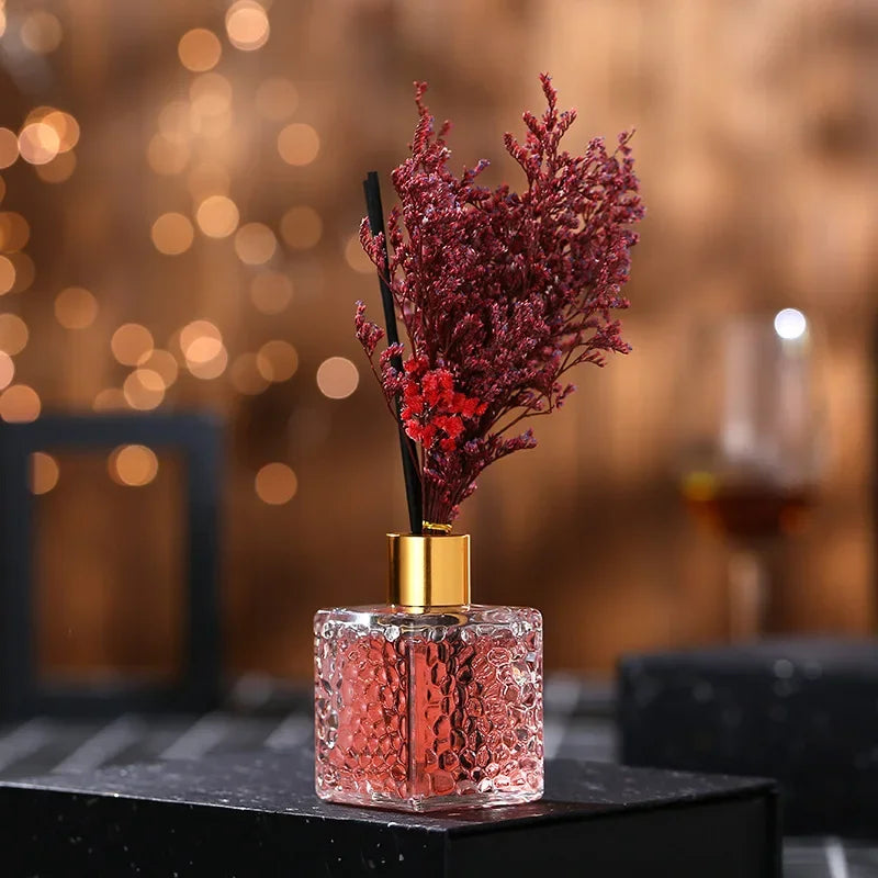 Dried flower reed diffuse air freshener office home fragrance toilet fragrance 80ml