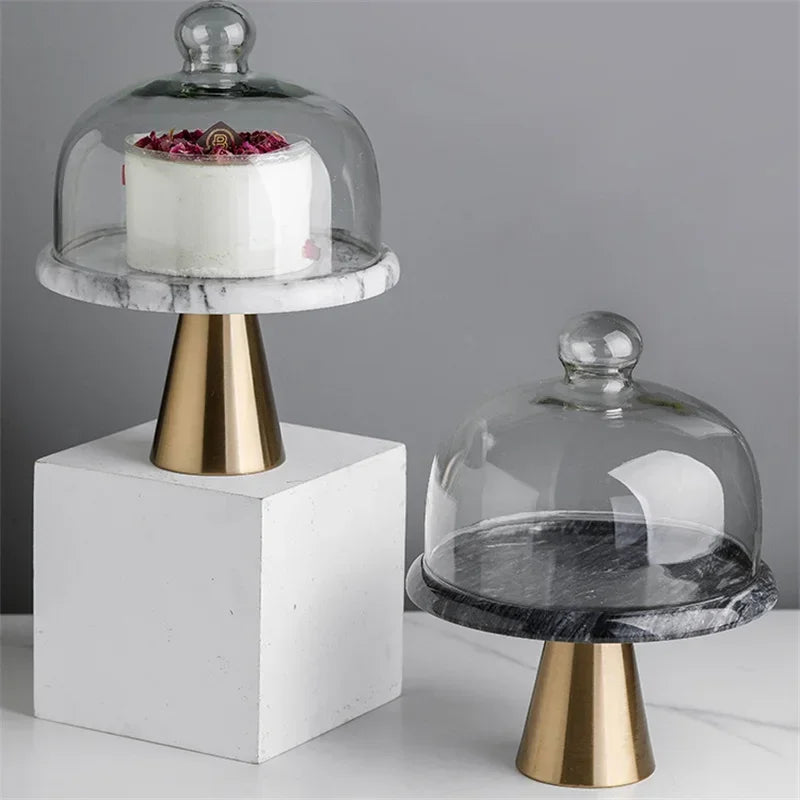 Round Marble Aromatherapy Ornament Cosmetics Storage Tray INS Cake Desserts Pizza Holder Wedding Party Hotel Organizer Plate