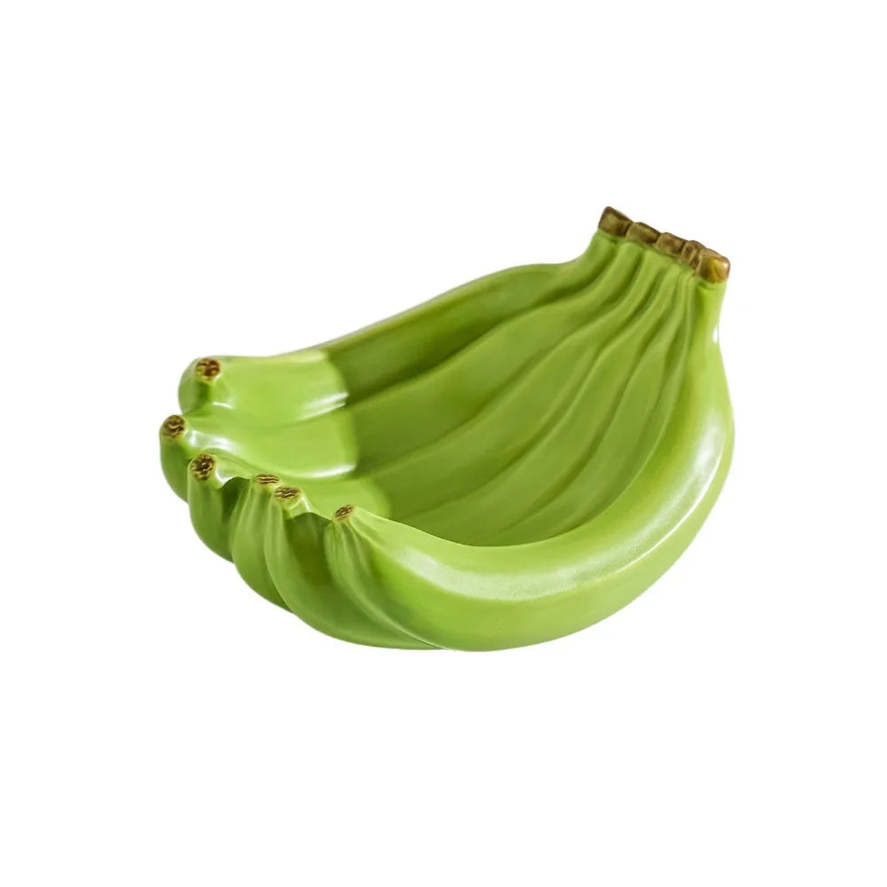 Tableware Ceramic Banana Shaped Storage Tray Durable Exquisite Dessert Plate Creative Fruit Tray Restaurant