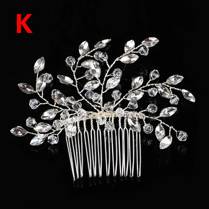 Crystal Wedding Hair Combs Miraculous Women Headbands Accessories Flower Bridal Headpiece Clip Bride Jewelry Gift
