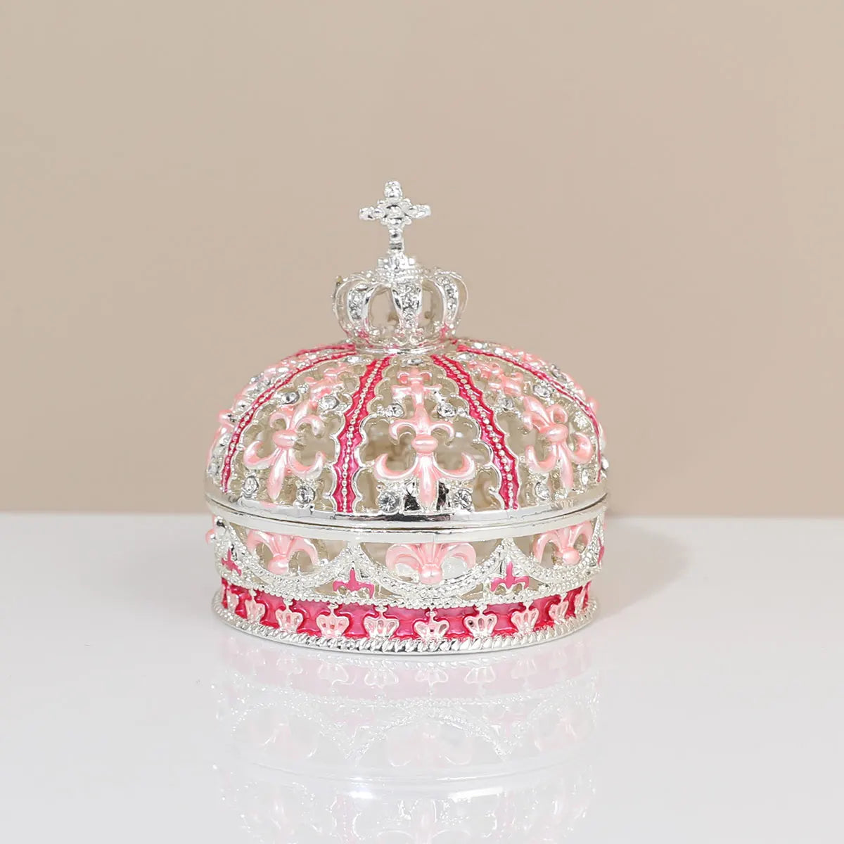 European Creative Jewelry Box Crown Ring Holder Wedding Proposal Gift for Women Earrings Necklace Storage