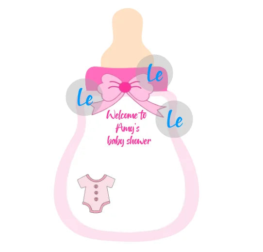 Custom Baby Shower Gift Card For Guests Candy Baptism Invitation Boy Girl Birthday Party Decoration Gender Reveal Supplies DIY