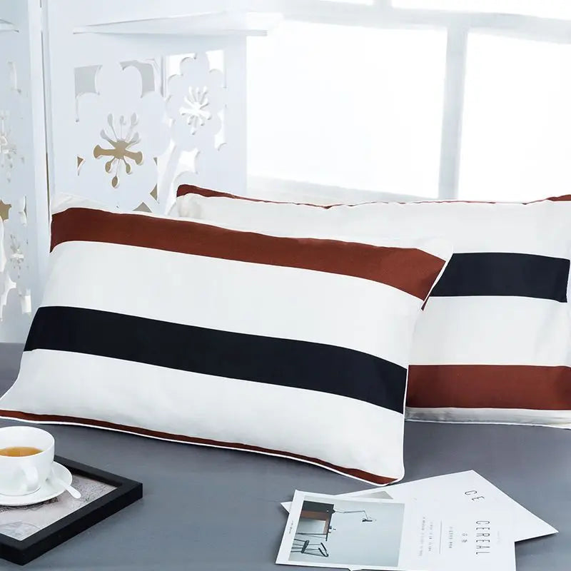 Printed Pillow Case Throw 40x60cm Simple Soft Cozy Skin-friendly Students Bedroom Cover Washable Home Household  Fashion